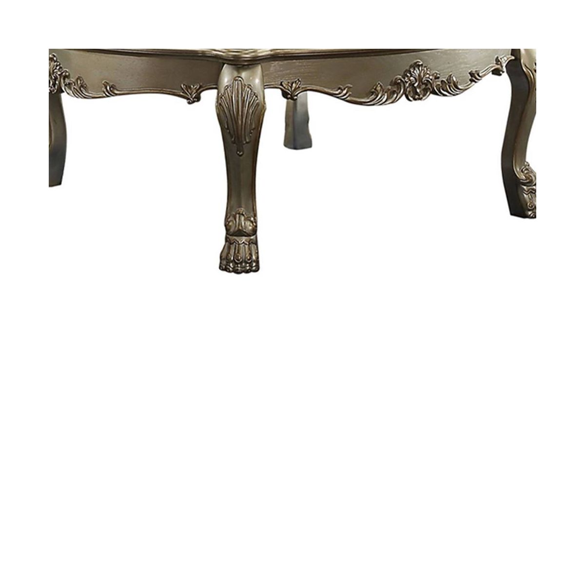 54" Dresden Ii Coffee Table Gold Patina/Bone - Acme Furniture: Handcrafted, Traditional Design, Curved Legs, Wood Composite - thumbnail 8
