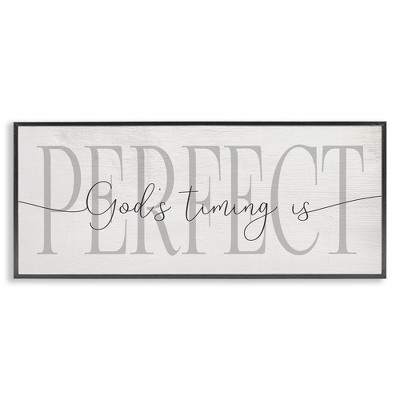 Stupell Industries God's Timing is Perfect Phrase, 24" x 10"
