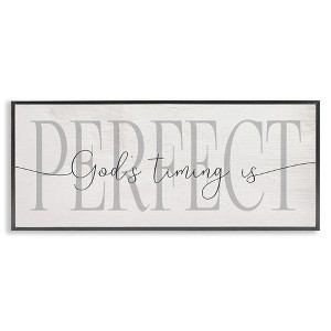 Stupell Industries God's Timing is Perfect Phrase, 24" x 10" - 1 of 4