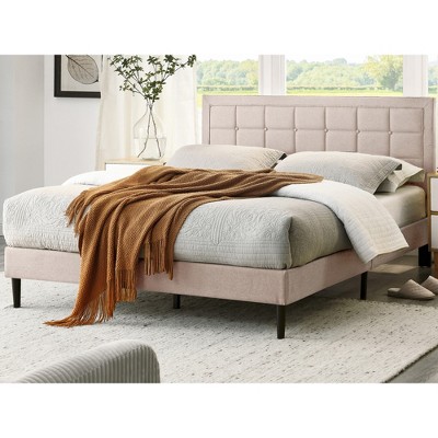 DeCoro Mornington Upholstered 2.0 Platform Full Size Frame and Headboard