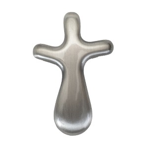 Dicksons Graduation Prayer Silver Tone 3 x 2 Pewter Metal Palm Cross Collectible Figurine - 1 of 1