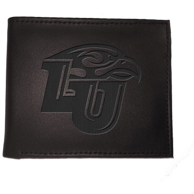 Evergreen NCAA Liberty Flames Black Leather Bifold Wallet Officially Licensed with Gift Box