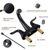 WOWOW 4 in. Centerset Double Handle High Arc Bathroom Faucet with Drain Kit Included - 3 of 4