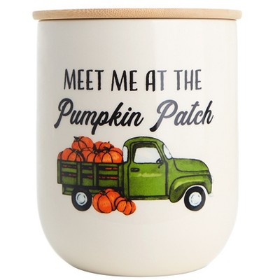 The Lakeside Collection Harvest Canisters with Bamboo Lids