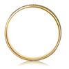 Pompeii3 Men's Hammered Platinum & 18K Yellow Gold Two Tone Comfort Fit Wedding Band - 3 of 4