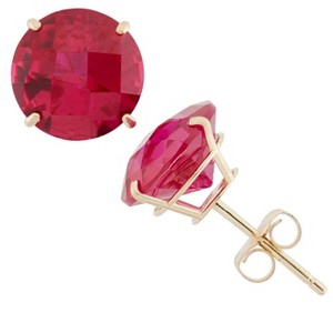 Designs By Gioelli 10K Gold Gemstone Stud Earrings - 1 of 2