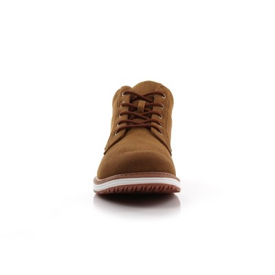 Ferro Aldo Mens JAX MFA506061 Mid-Top Chukka Style Sneaker Boots, in Toffee Yellow Suede, Size 12 — фото 2