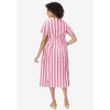 Woman Within Plus Size Short-Sleeve Seersucker Dress - 3 of 4