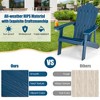 Costway Adirondack Chair HIPS Adirondack Chair with Cup Holder & Cushion Black/Green/Navy/Grey/White/Yellow - 4 of 4