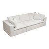 Dexmalle Upholstered Modular Sectional Sofa,White - 2 of 4