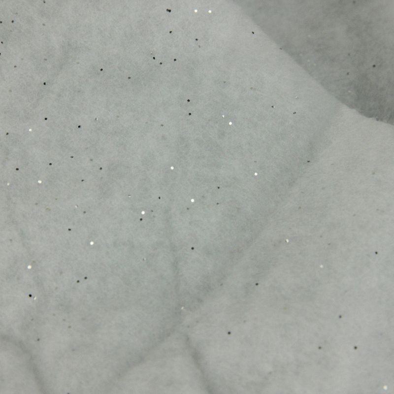 Northlight White Glitter Artificial Powder Snow Christmas Drape 36" x 60", 2 of 4