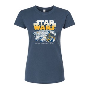 Women's - Star Wars - Han Chewy Mil Falc Fitted Graphic T-Shirt - 1 of 2