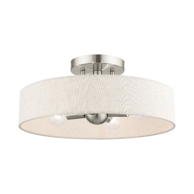 Livex Lighting Venlo 4 - Light Semi-Flush Mount in  Brushed Nickel