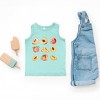 The Juniper Shop Peach Chart Toddler Tank - 5/6T - Seafoam - 4 of 4
