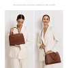 Purses and Handbags for Women, Vintage-Style Leather Top Handle Shoulder Bag Satchel Tote - 2 of 4