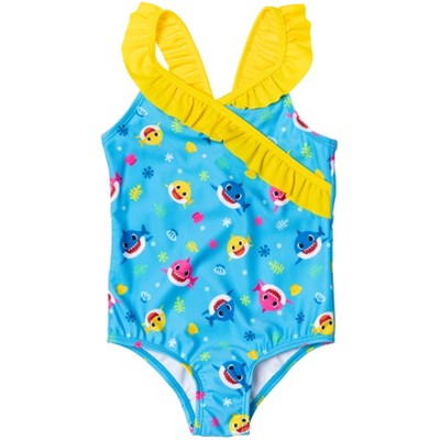 Girls shark store bathing suit