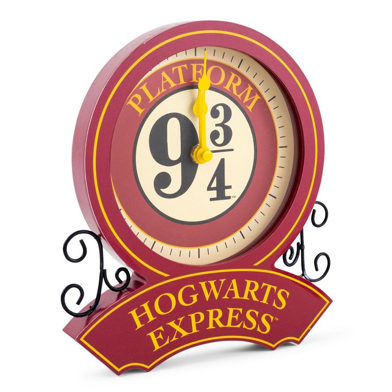 Silver Buffalo Harry Potter Hogwarts Express Platform 9 3/4 Desk Clock | 9 Inches Tall, 1 of 8