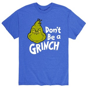 Men's - Dr. Seuss - The Grinch Smiling Face Short Sleeve Graphic T-Shirt - 1 of 4