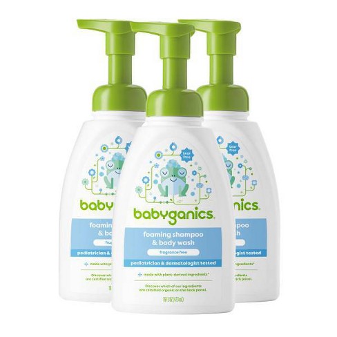 Babyganics 3pk Shampoo + Body Wash Fragrance Free - 48 fl oz Packaging May Vary - image 1 of 4