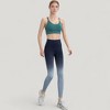 Anna-Kaci Active Women's High Waist Ombre Gradient Seamless Leggings with Wide Waistband - 2 of 4