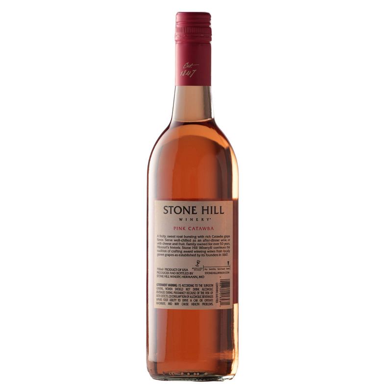 Stone Hill Pink Catawba Wine - 750ml Bottle, 3 of 6