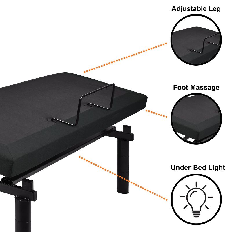 Serene Dual Massage Adjustable Bed Frame - HOMES: Inside + Out, 6 of 8