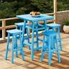 WestinTrends Malibu All Weather Hdpe Outdoor Patio Bar Height Dining Set (5-Piece) - 2 of 4
