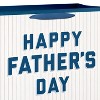 Father's Day Large Gift Bag Baseball Stripes - 3 of 4