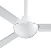 52" Minka Aire Modern Industrial 3 Blade Indoor Ceiling Fan White for Living Room Kitchen Bedroom Family Dining Home Office - 3 of 4