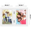 Americanflat 5x7 Hinged Picture Frame in White with Two Displays - Composite Wood with Polished Glass for Tabletop - 2 of 4