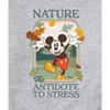 Men's - Disney - Mickey Nature The Antidote To Stress Graphic Fleece Sweatshirt - 2 of 4
