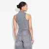 Women's Zip-Up Denim Moto Vest - Wild Fable™ - 3 of 3