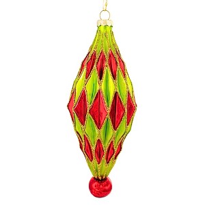 Cody Foster 7.0 Inch Midcentury Diamonds Large Christmas Tree Ornament , Christmas Decor Midcentury Modern (1PC) - 1 of 4