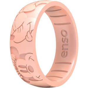 Enso Rings Disney Minnie Mouse Emotion Classic Silicone Ring - Rose Gold - 1 of 2