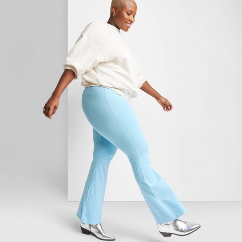 Women's High-waisted Flare Leggings - Wild Fable™ Light Blue 4x : Target