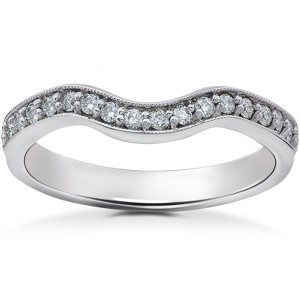 Pompeii3 1/4 ct Diamond Angelica Wedding Ring - 1 of 3