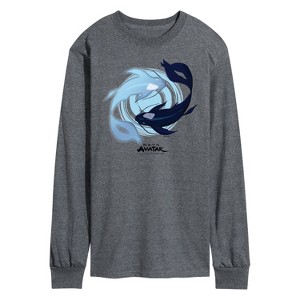 Men's - Avatar: The Last Airbender - Moon and Ocean Spirit Koi Long Sleeve Graphic T-Shirt - 1 of 4