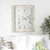 36"x27" Wooden Floral Carved Acanthus Wall Clock: Silent Mechanism, Vintage Paris Design - Olivia & May - 3 of 4
