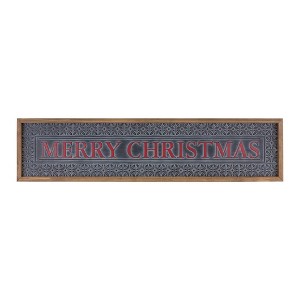 Melrose Ornate Metal Merry Christmas Sign 34"L - 1 of 2