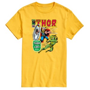 Men's - Marvel - Thor Retro Comic Book Cover Short Sleeve Graphic T-Shirt - 1 of 4