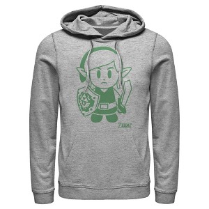 Men's Nintendo Legend of Zelda Link's Awakening Sleek Avatar Pull Over Hoodie - 1 of 3
