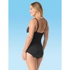 Gabar Color Blocked Solid High Neck One Piece Swimsuit - 2 of 2