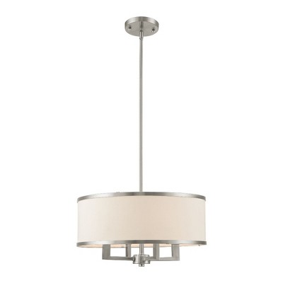 Livex Lighting Park Ridge 4 - Light Chandelier in  Brushed Nickel