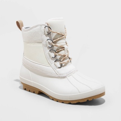 All white deals sperry duck boots