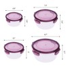 REGALWOVEN Leakproof Good-Quality Material Food Container Purple 8 Pack - 2 of 4