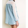 Women's Chambray & Lace Blouse - Hayden LA - 2 of 4