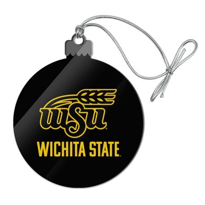 Wichita State Secondary Logo Acrylic Christmas Tree Holiday Ornament