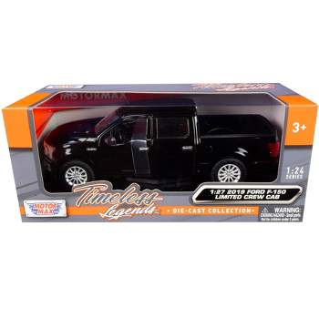 2019 Ford F-150 Limited Crew Cab Pickup Truck Black 1/24-1/27 Diecast Model Car by Motormax