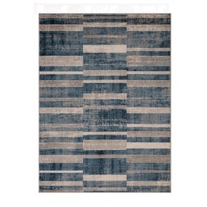 Modern Farmhouse Wide Striped Indoor Runner or Area Rug by Blue Nile Mills - 1 of 4
