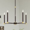 Livex Lighting Karlstad 5 - Light Chandelier in  Bronze/Satin Brass - 3 of 4